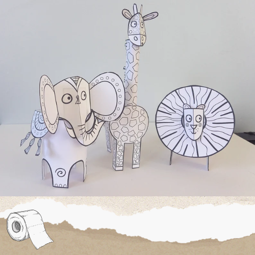 Paper Animal Craft Activity Printable for Kids-Paperland Adventures