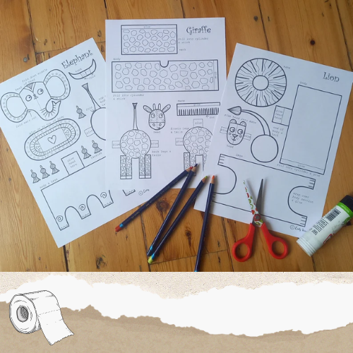 Paper Animal Craft Activity Printable for Kids-Paperland Adventures