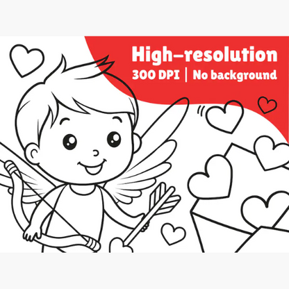 Saint-Valentin - Coloriages pour les tout-petits - Livre de coloriage pour les tout-petits