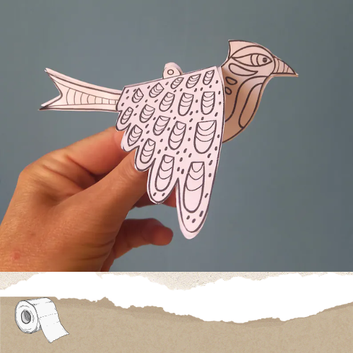 Printable Paper Birds for Kids' Crafts-Paperland Adventures