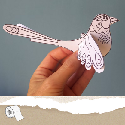 Printable Paper Birds for Kids' Crafts-Paperland Adventures