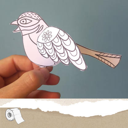 Printable Paper Birds for Kids' Crafts-Paperland Adventures