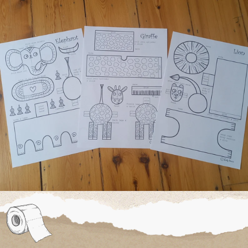 Paper Animal Craft Activity Printable for Kids-Paperland Adventures